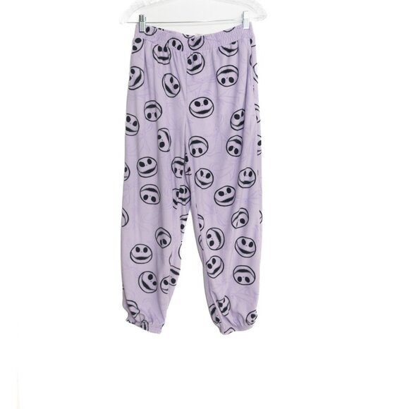 Nightmare Before Christmas Size S(4-6) Jack Skellington Lounge Pants Soft Lavend - Picture 1 of 8